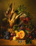 Natuurschilderij met wild en fruit - Hendrik Reekers — weergave van het kunstwerk