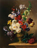 Natuurschilderij met zomerbloemen - Hendrik Reekers — weergave van het kunstwerk