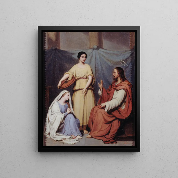 Hendrik Scheffer - Jsus chez Marthe et Marie.webp