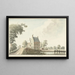 van Auberge de Voetangel aan het Utrechtse kanaal - Hendrik Tavernier — ingelijst kunstwerk aan de muur