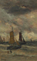 Bomschuiten en mer - Hendrik Willem Mesdag — artwork view