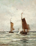 Fishing on the rough sea near Scheveningen - Hendrik Willem Mesdag — artwork view