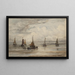 Bateaux de Pêche au Rivage - Hendrik Willem Mesdag — framed artwork on a wall