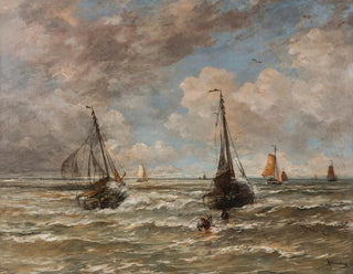 Hendrik Willem Mesdag - The casting of the anchor.webp