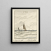Sea with Roses - Hendrik Willem Mesdag — framed artwork on a wall