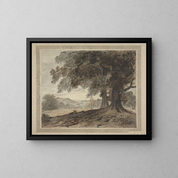 in het park van Knole - Heneage Finch, 4e Graaf van Aylesford — ingelijst kunstwerk aan de muur