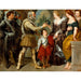 Reproductie van het schilderij Eugène Delacroix - Kunstdruk van het schilderij Henri IV vertrouwt de regentschap toe aan Marie de Médicis