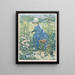Jeanne Gonzalès die in de tuin schildert - Henri-Charles Guérard — ingelijst kunstwerk aan de muur
