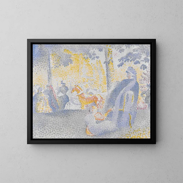 Aux Champs-Élysées - Henri-Edmond Cross — ingelijst kunstwerk aan de muur