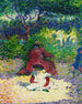 L'Enfant au tablier blanc - Henri-Edmond Cross — weergave van het kunstwerk