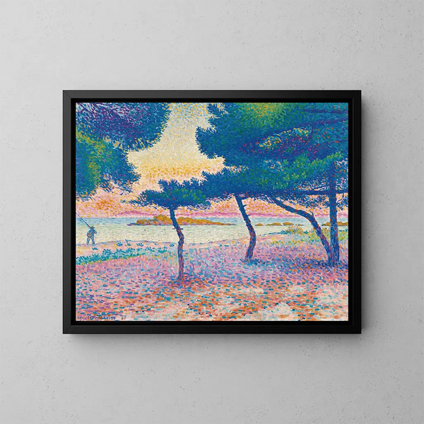 La Plage de Saint-Clair - Henri-Edmond Cross — ingelijst kunstwerk aan de muur