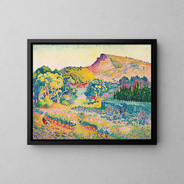Landschap met de Cap Nègre - Henri-Edmond Cross — ingelijst kunstwerk aan de muur