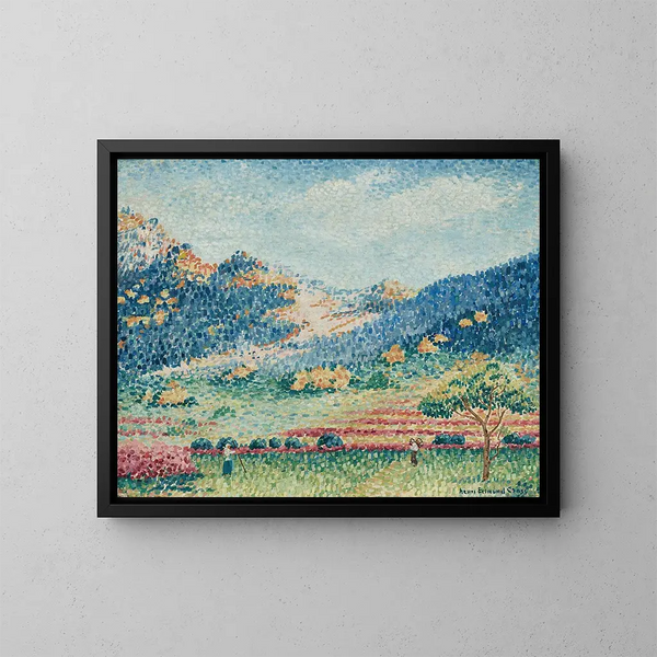Landschap met de kleine Moorse bergen - Henri-Edmond Cross — ingelijst kunstwerk aan de muur