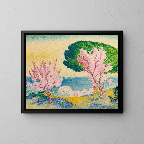 Lente Roze - Henri-Edmond Cross — ingelijst kunstwerk aan de muur
