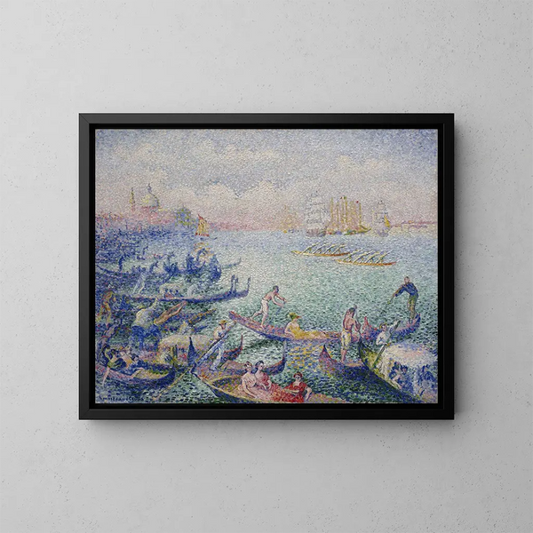 Regatta in Venetië - Henri-Edmond Cross — ingelijst kunstwerk aan de muur