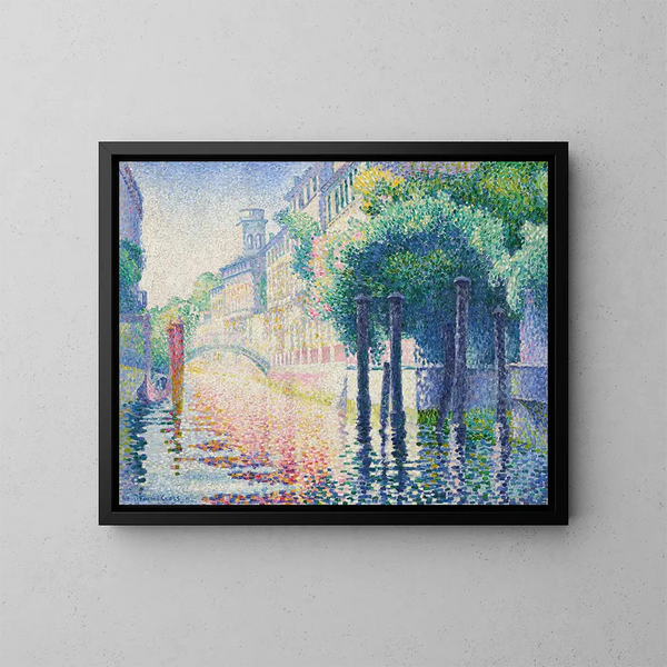 Rio San Trovaso, Venetië - Henri-Edmond Cross — ingelijst kunstwerk aan de muur