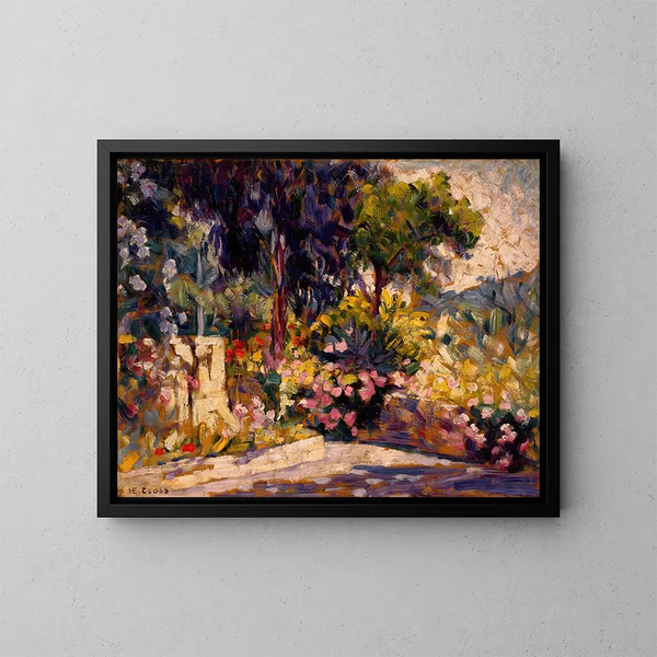 La terrasse fleurie - Henri-Edmond Cross — ingelijst kunstwerk aan de muur