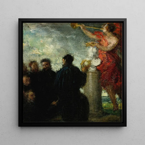Kunstdruk Hommage aan Eugène Delacroix - Henri Fantin-Latour | Kunstdruk
