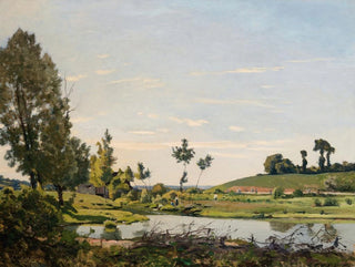 HenriJoseph Harpignies - A River Scene.webp