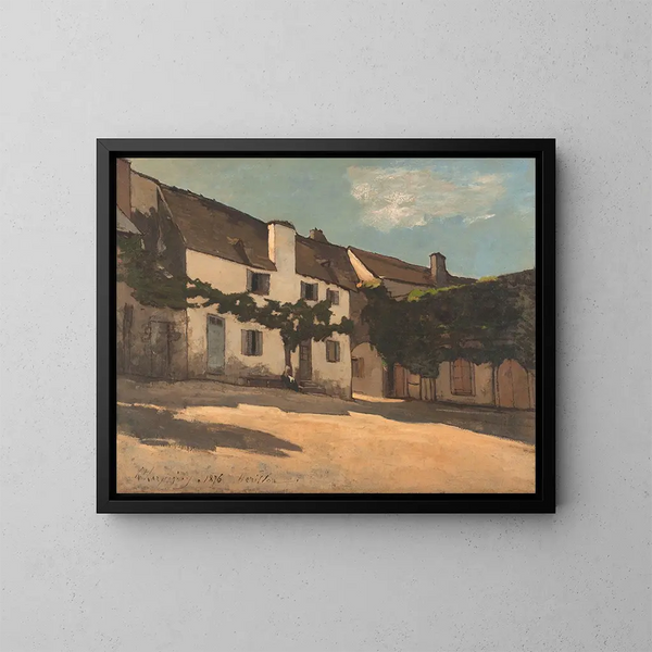 Maison Hrisson - Henri-Joseph Harpignies — ingelijst kunstwerk aan de muur
