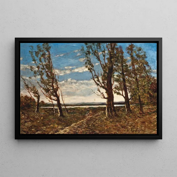 HenriJoseph Harpignies - Paysage au coup de vent.webp
