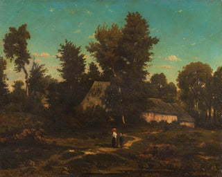 HenriJoseph Harpignies - Paysage aux chaumires.webp