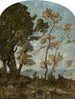 Landschapschilderij van het zuiden - Henri-Joseph Harpignies — weergave van het kunstwerk