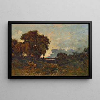 HenriJoseph Harpignies - Soleil couchant sur lAllier.webp