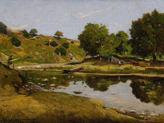 La Rivière - Henri-Joseph Harpignies — weergave van het kunstwerk