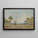 Vue du golfe de Juan-les-Pins près d'Antibes - Henri-Joseph Harpignies — ingelijst kunstwerk aan de muur