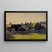Uitzicht op een dorp - Henri-Joseph Harpignies — ingelijst kunstwerk aan de muur