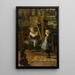 In het atelier van de kunstenaar - Henri Jules Jean Geoffroy — ingelijst kunstwerk aan de muur