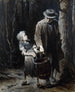 Jean Valjean en Cosette - Henri Jules Jean Geoffroy — weergave van het kunstwerk