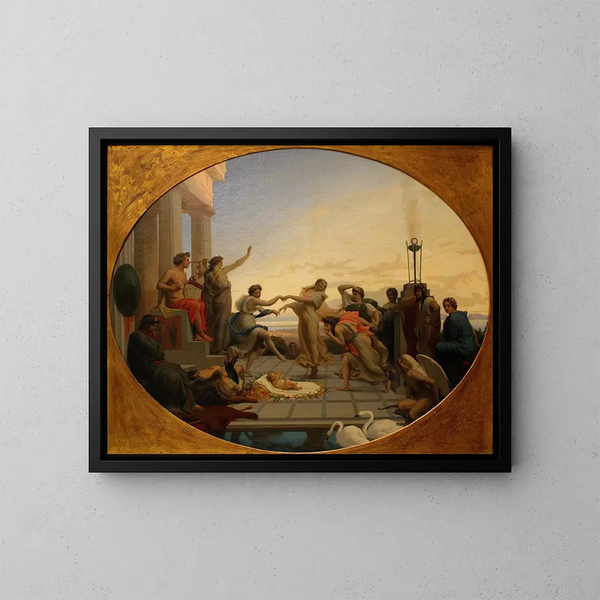 De geboorte van Pindaros - Henri-Pierre Picou — ingelijst kunstwerk aan de muur