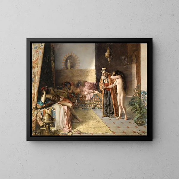 Namouna - Henri Adrien Tanoux — ingelijst kunstwerk aan de muur