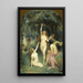 Nymphs in a Forest - Henri Adrien Tanoux — framed artwork on a wall