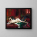 Odalisque - Henri Adrien Tanoux — framed artwork on a wall