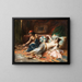 Odalisques - Henri Adrien Tanoux — framed artwork on a wall