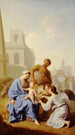 Repos pendant la fuite en Égypte - Henri Antoine de Favanne — artwork view