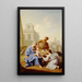 Repos pendant la fuite en Égypte - Henri Antoine de Favanne — framed artwork on a wall