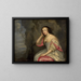 Portret van Madame de Maintenon in een maritiem landschap - Henri Beaubrun — ingelijst kunstwerk aan de muur