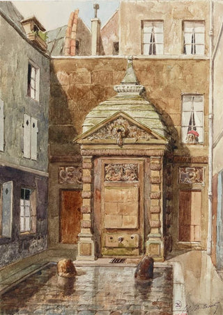 Henri Berthaut - Ancienne fontaine Sainte Catherine Impasse de laPoissonnerie.webp