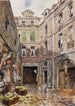 Cour d'une maison ancienne 25 rue du Jour - Henri Berthaut — artwork view