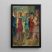 Vrouwen en zeelieden aan de haven - Henri Epstein — ingelijst kunstwerk aan de muur