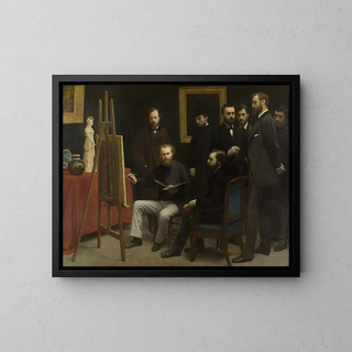 Henri FantinLatour - A Studio At Les Batignolles.webp
