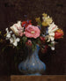 Bloemen camellia's en tulpen - Henri Fantin-Latour — weergave van het kunstwerk