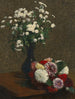 Bloemen kamille en dahlia's - Henri Fantin-Latour — weergave van het kunstwerk