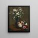 Bloemen kamille en dahlia's - Henri Fantin-Latour — ingelijst kunstwerk aan de muur