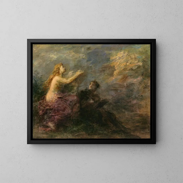 Inspiratie - Henri Fantin-Latour — ingelijst kunstwerk aan de muur