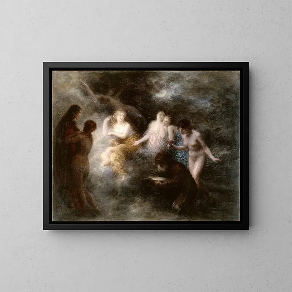 De Verleiding van Sint-Antonius - Henri Fantin-Latour — ingelijst kunstwerk aan de muur